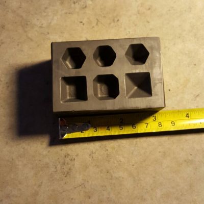 This is our Graphite Gemstone Mold