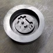 This Graphite Mold Features a Bitcoin
